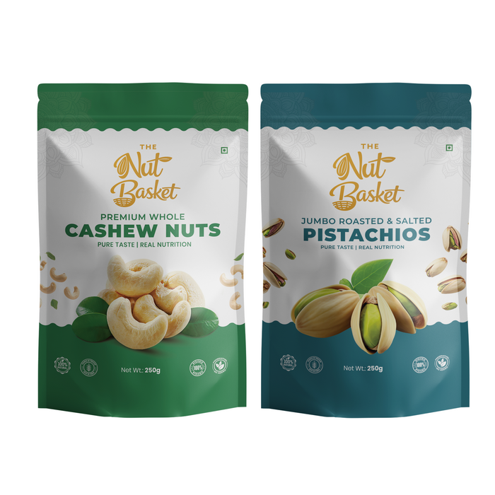 Cashew & Pista Combo 250g | Premium Dry Fruits | TheNutBasket