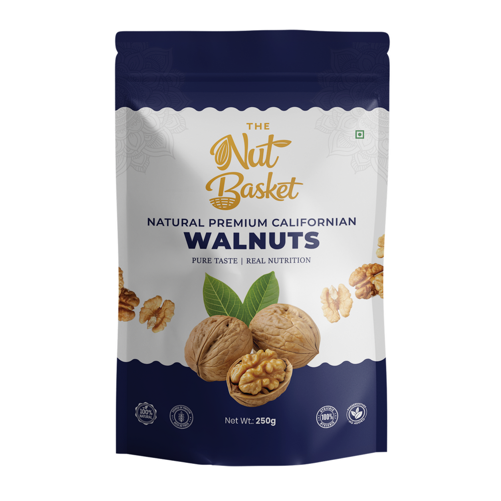 TheNutBasket Premium Walnuts 250g | Fresh & Crunchy Akhrot | Premium Dry Fruits