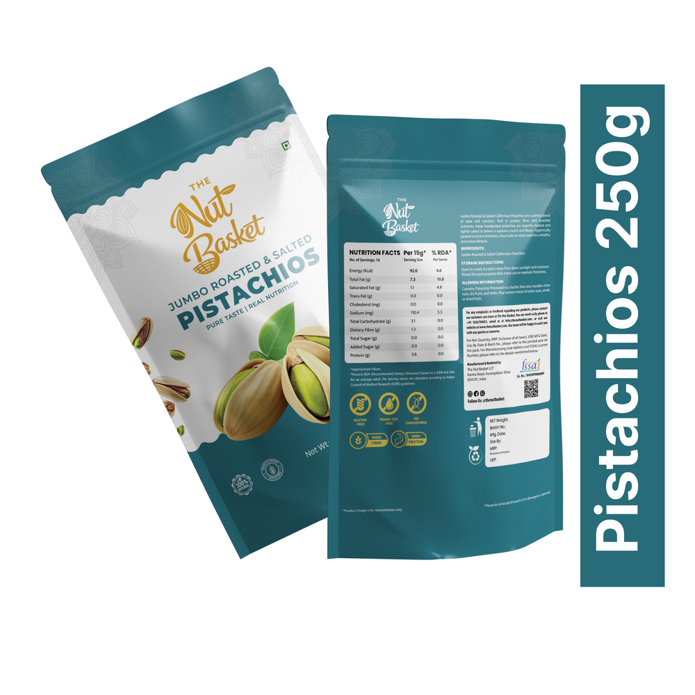 Cashew & Pista Combo 250g | Premium Dry Fruits | TheNutBasket