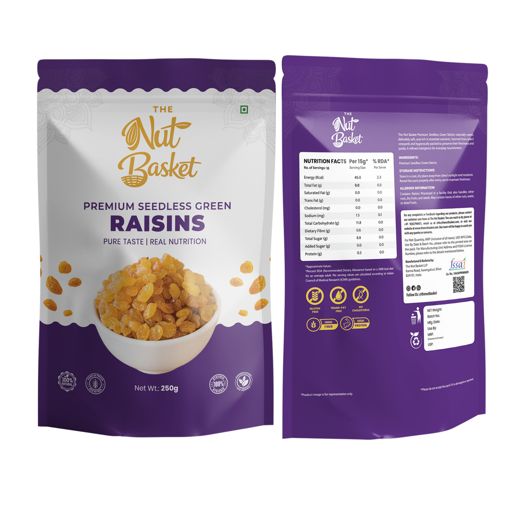 TheNutBasket Premium Golden Raisins 250gm