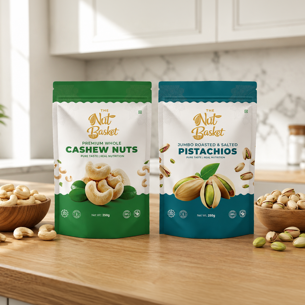 Cashew & Pista Combo 250g | Premium Dry Fruits | TheNutBasket