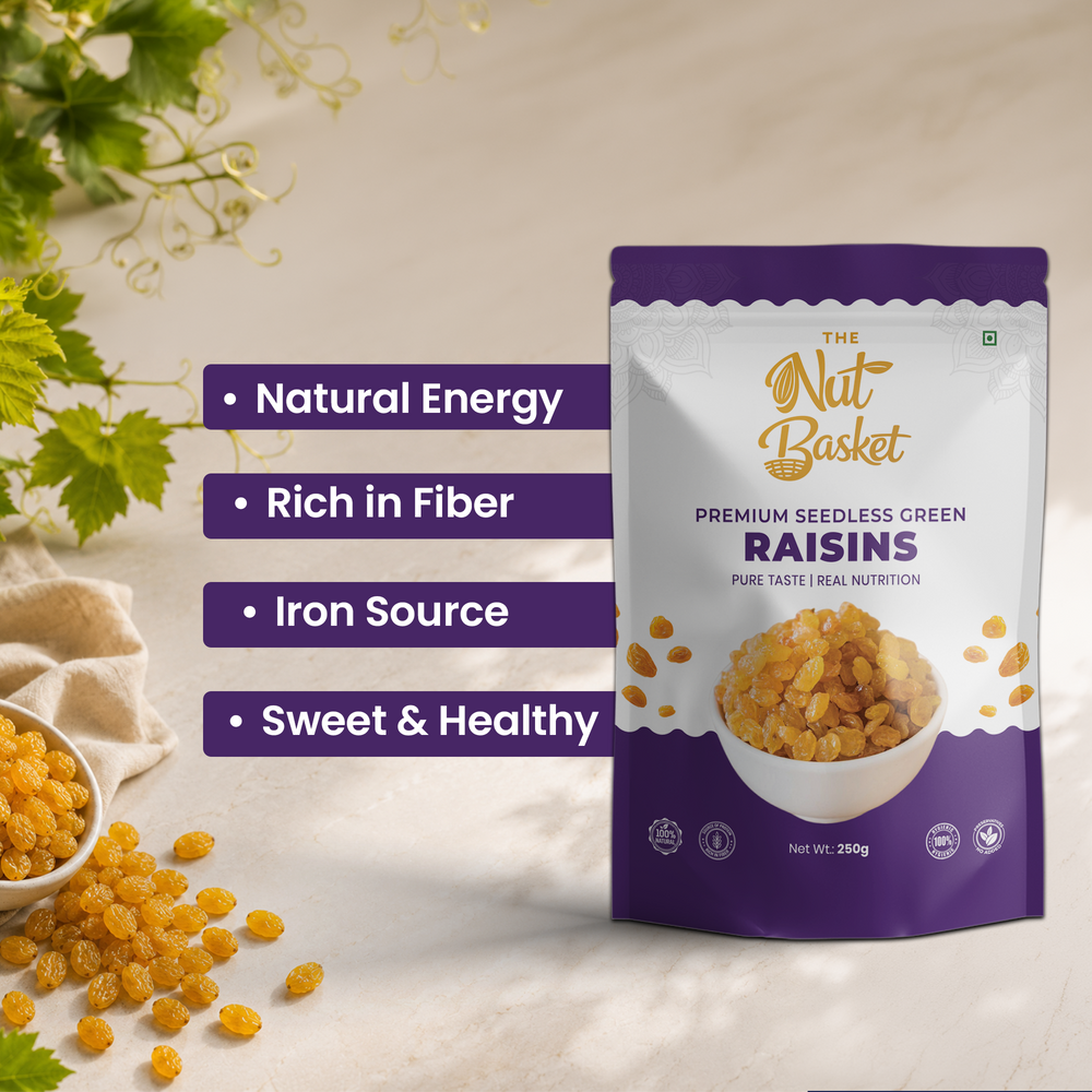 TheNutBasket Premium Golden Raisins 250gm