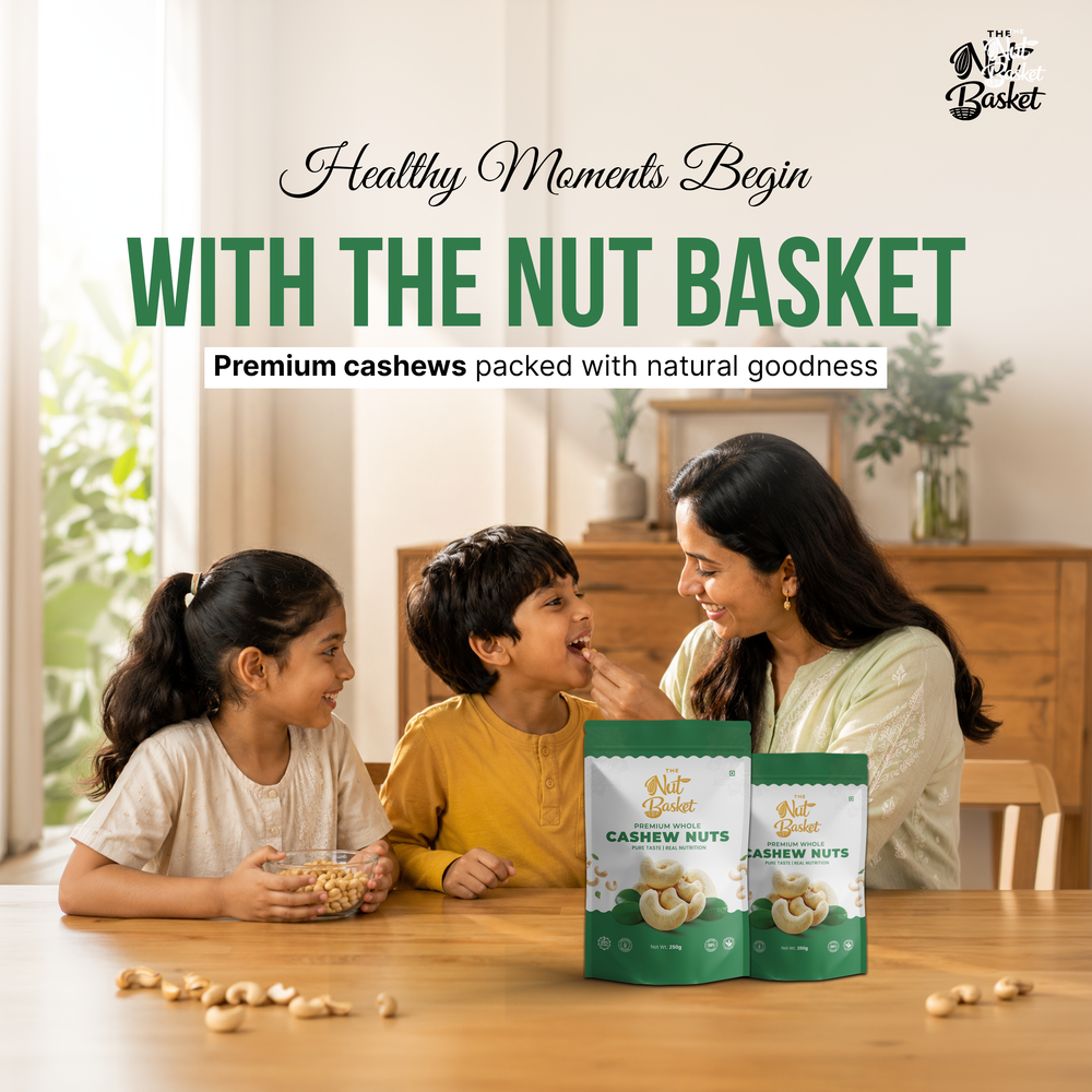 Almonds & Cashews Combo Pack 250g | Premium California Almonds & Jumbo Cashews | TheNutBasket