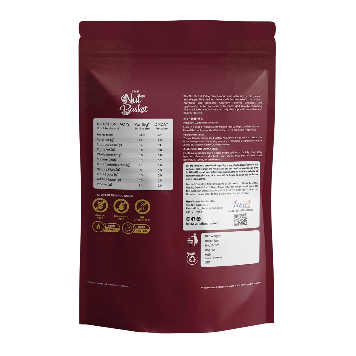 Premium Californian Almonds (Badam) — image 2