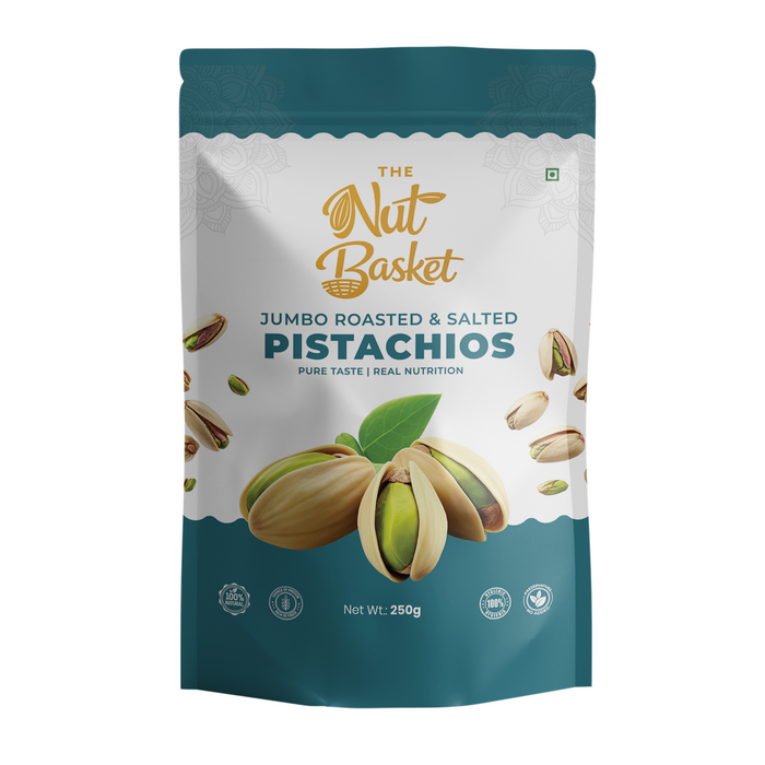 TheNutBasket Premium Pistachios 250g | Fresh & Crunchy Pista | Premium Dry Fruits