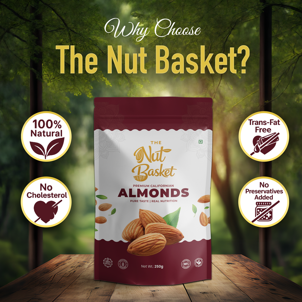 TheNutBasket Premium Almonds 250gm