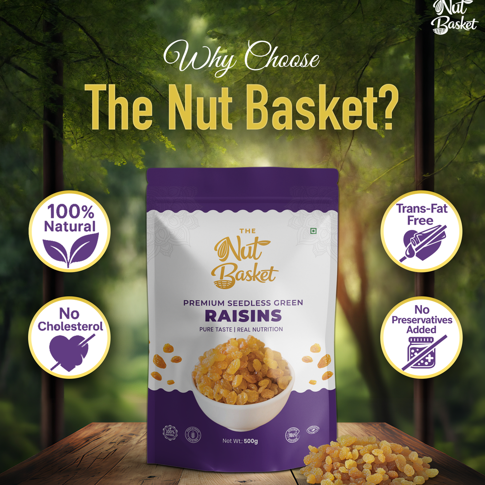 TheNutBasket Premium Golden Raisins 500gm