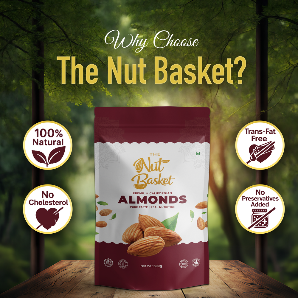 TheNutBasket Premium Almonds 500gm