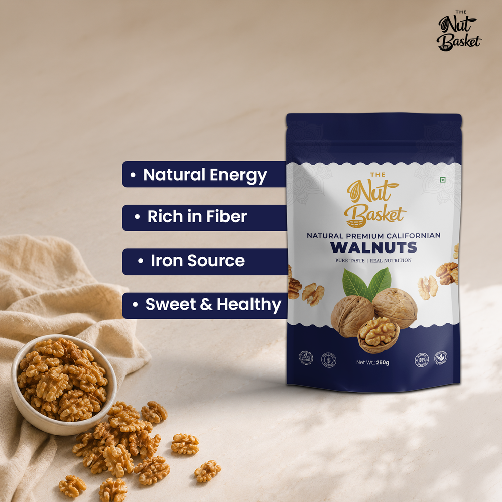 Almond & Walnut Combo 250g | Premium Dry Fruits | TheNutBasket