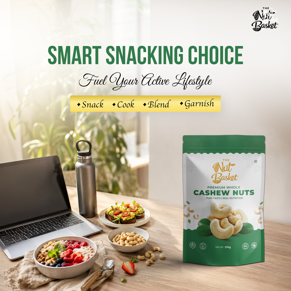 Almonds & Cashews Combo Pack 250g | Premium California Almonds & Jumbo Cashews | TheNutBasket