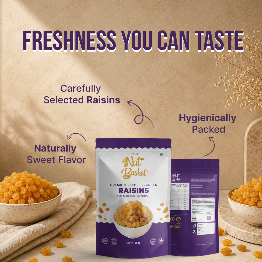 TheNutBasket Premium Golden Raisins 250gm