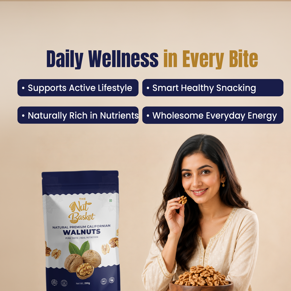TheNutBasket Premium Walnuts 250g | Fresh & Crunchy Akhrot | Premium Dry Fruits