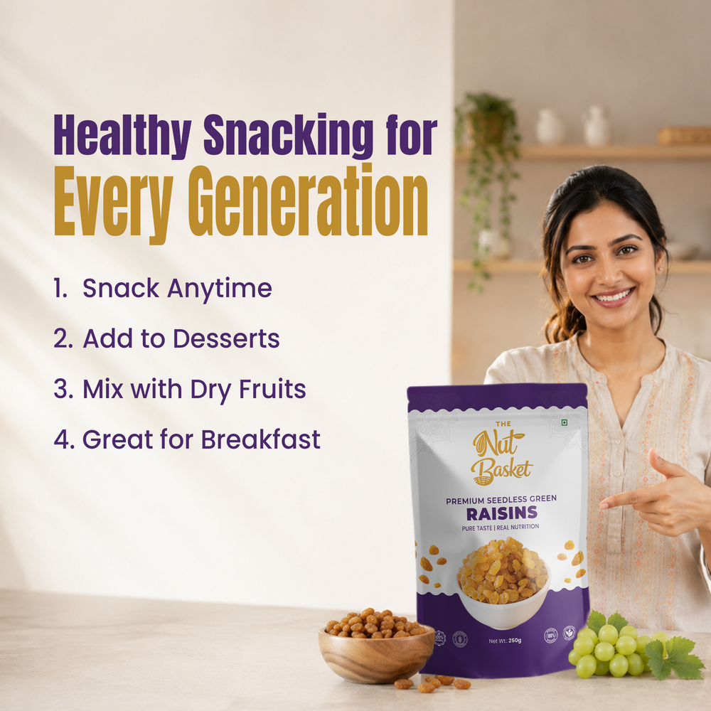 TheNutBasket Premium Golden Raisins 250gm