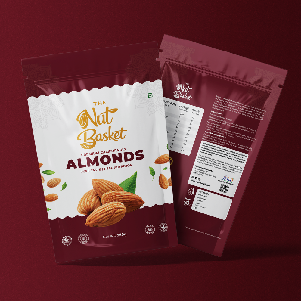 TheNutBasket Premium Almonds 250gm